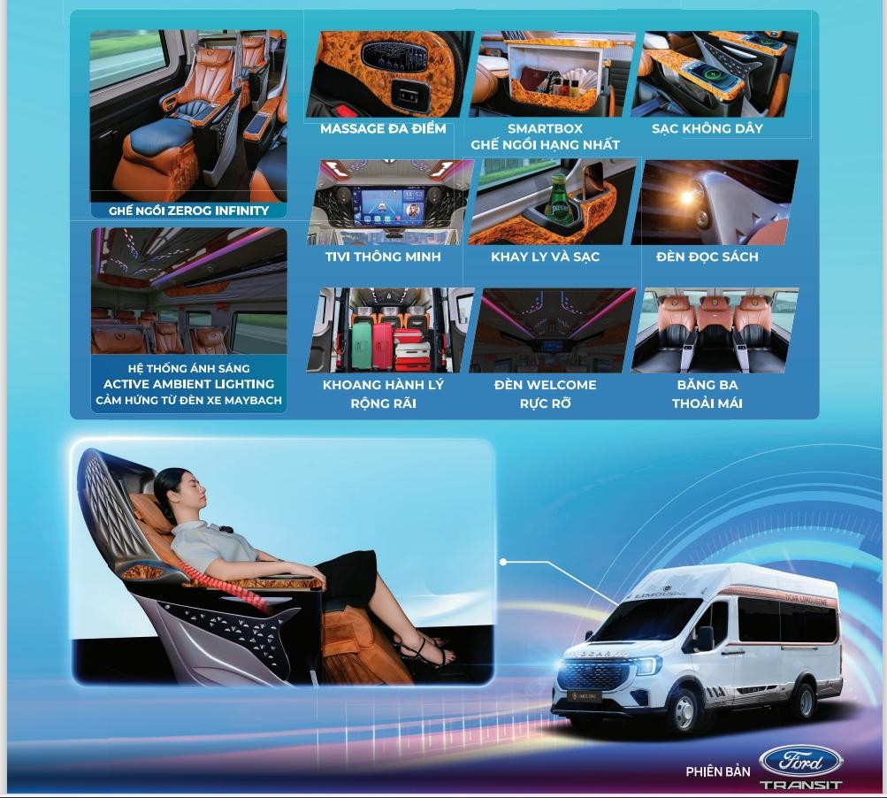 [2026] Bảng giá thuê xe limousine 9 chỗ tại Gia Lai